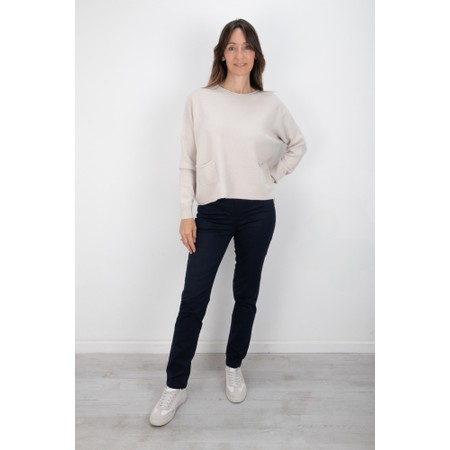 Robell Bella  Dark Navy Slim Fit Full Length Jean - Blue