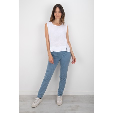 Robell Bella Light Denim Slim Fit Full Length Jean - Blue