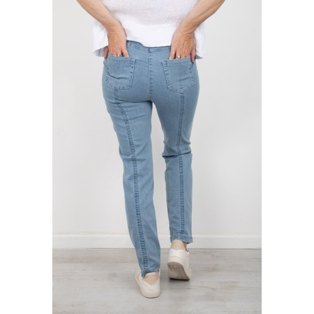 Robell Bella Light Denim Slim Fit Full Length Jean - Blue