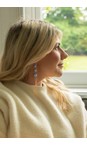 Chalk Silver Blackpool Drop Ball Earrings  