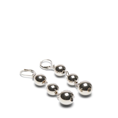 Chalk Blackpool Drop Ball Earrings - Metallic