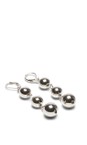 Chalk Silver Blackpool Drop Ball Earrings  