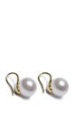 Chalk Pearl Cambridge Pull Through Ball Earrings  