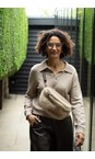 Chalk Faux Fur Fulham Sling Bag  