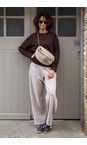 Chalk Faux Fur Fulham Sling Bag  
