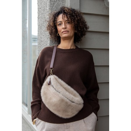 Chalk Fulham Sling Bag - Faux Fur