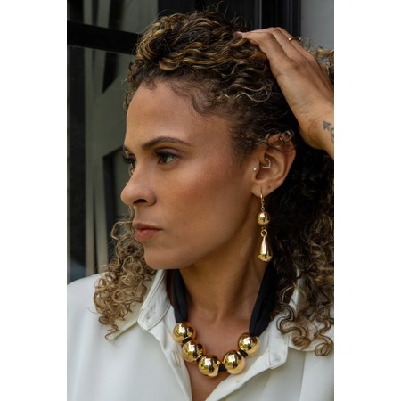 Chalk Sandhurst Tear Drop Earrings - Gold