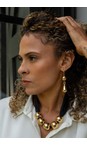 Chalk Gold Sandhurst Tear Drop Earrings  