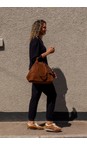 Chalk Tan Soho Slouch Tan Suede Bag  