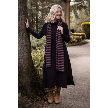 Mama B Tosca U Moro Long Fleece Dress - Brown