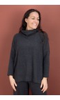 Mama B Anthracite Dina Anthracite Split Sides Jumper  