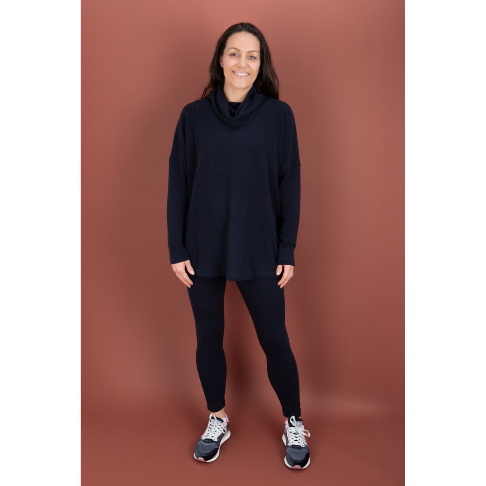Mama B Plain Notte Fleece Legging Notte