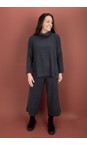 Mama B Anthracite Dina Anthracite Split Sides Jumper  