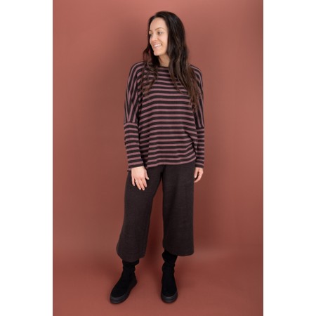 Mama B Giba Moro Plain Fleece Trouser - Brown