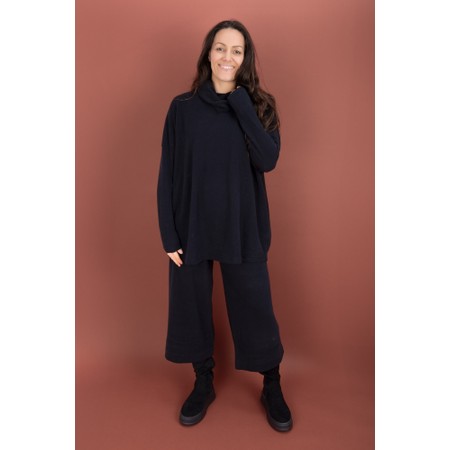 Mama B Giba Notte Plain Fleece Trouser - Blue