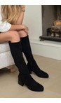 ELLA Black  Madeleine Black Knee High Stretch Boot  