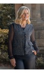 Mama B Nero Gevda JF Jacquard Frill Waistcoat  
