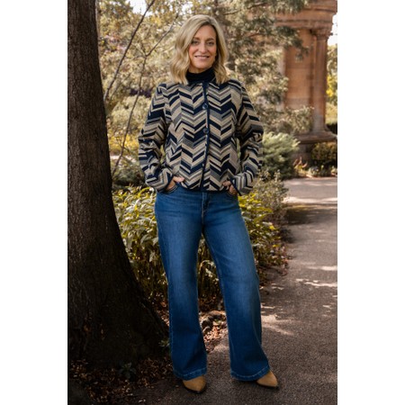 Mos Mosh Dara Mid Blue Deco Jean - Blue