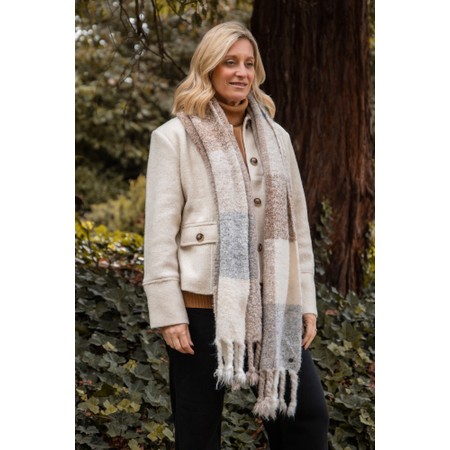 V.Fraas Soft Knit Multi Scarf - Beige