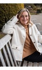 Foil Winter White Sew Happy Coat In Winter White  
