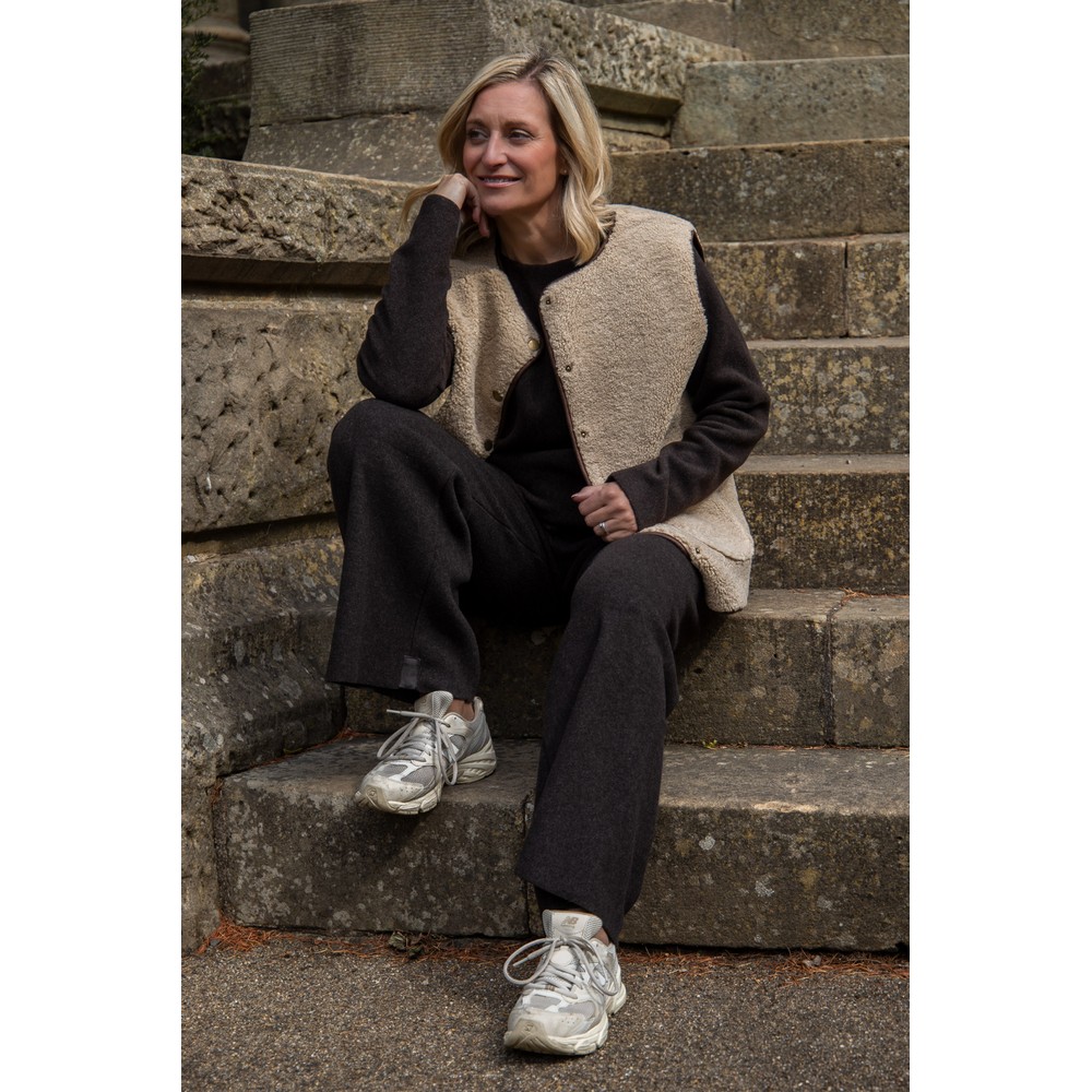 Chalk Abby Oat Gilet Oat