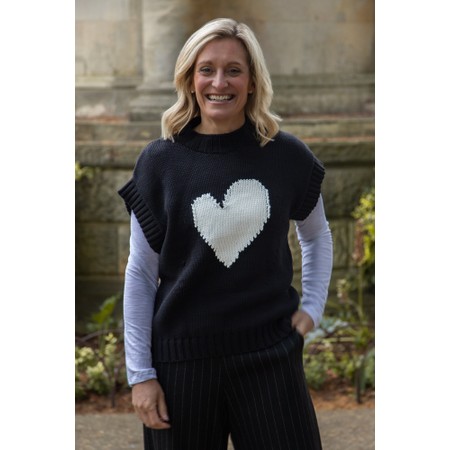 Brave & True Heart To Heart Knit - Black