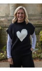 Brave & True Black  Heart To Heart Knit  