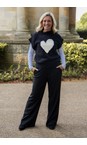 Brave & True Black  Heart To Heart Knit  
