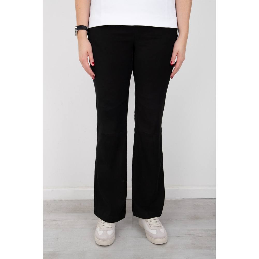 Robell Joella Black Stretch Suede Bootleg Trouser Black 90