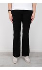 Robell Black 90 Joella Black Stretch Suede Bootleg Trouser  