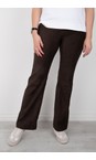 Robell Dark Brown 39 Joella Dark Brown Stretch Suede Bootleg Trouser  