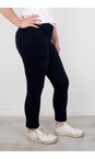 Robell Navy 691 Rose 09 Navy Needlecord Slimfit Trousers  