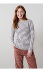 Lily & Me Chocolate Monica Stripe Top  