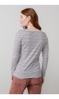 Lily & Me Chocolate Monica Stripe Top  