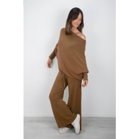 Amazing Woman Colette Toast Supersoft Knit Trousers - Brown