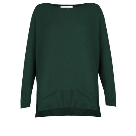 Amazing Woman Marley Forest Round Neck Oversized Supersoft Knit Jumper - Green
