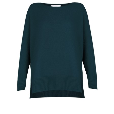 Amazing Woman Marley Laguna Round Neck Oversized Supersoft Knit Jumper - Blue