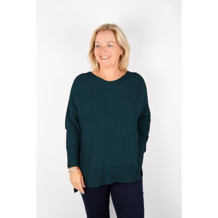 Amazing Woman Marley Laguna Round Neck Oversized Supersoft Knit Jumper - Blue