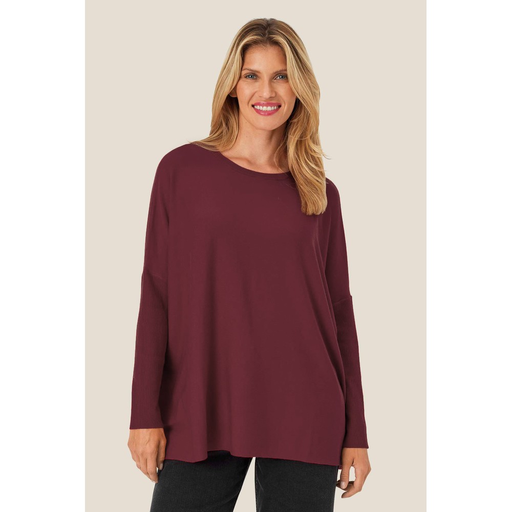 Masai Clothing MaFanasi Tawny Port Knit Jumper Tawny Port