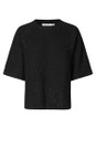 Masai Clothing Black  MaFarinna Black Sequin Knit Top  