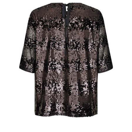 Masai Clothing MaDrysmora Sequin Top - Black