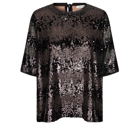 Masai Clothing MaDrysmora Sequin Top - Black