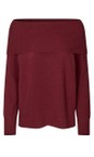 Masai Clothing Tawny Port MaFloraia Tawny Port Cashmere Touch Knit Top  