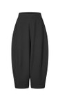 Masai Clothing Black  MaPyrella Black Soft Wide-Leg Cropped Trousers  