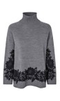 Masai Clothing M Grey Mel MaFalivra Lace Knit Top  