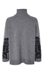 Masai Clothing M Grey Mel MaFalivra Lace Knit Top  