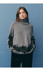 Masai Clothing M Grey Mel MaFalivra Lace Knit Top  