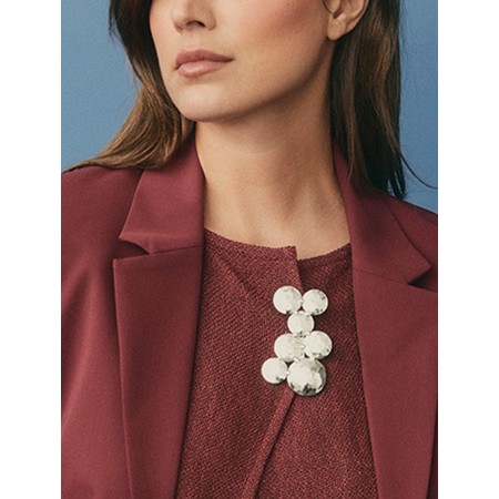 Masai Clothing MaRouvar Brooch - Metallic
