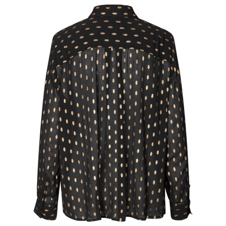 Masai Clothing MaInoria Foil Print Shirt - Black