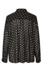 Masai Clothing Black  MaInoria Foil Print Shirt  
